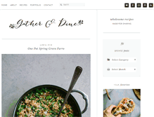 Tablet Screenshot of gatheranddine.com
